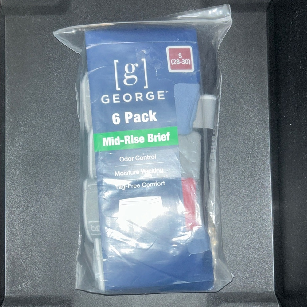 George Blue Mid-Rise Briefs 6 Pack